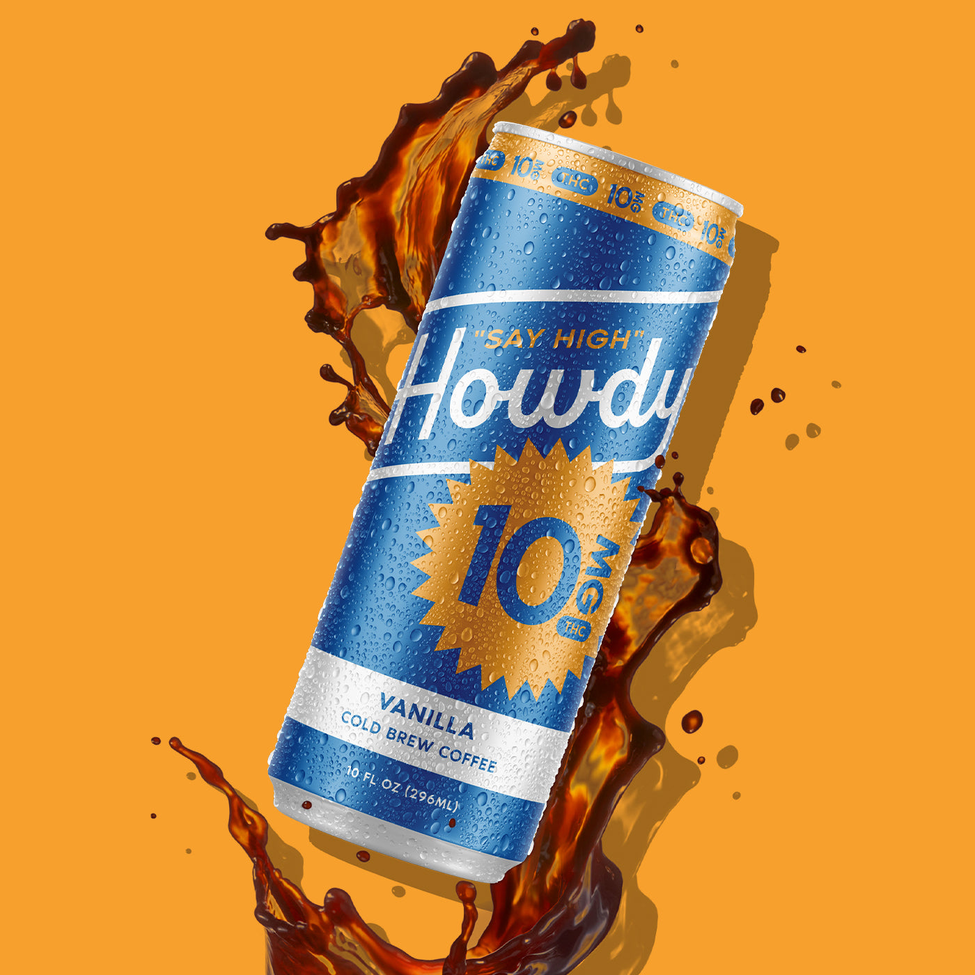 Howdy 10MG THC Cold Brew Coffee - Vanilla (8-Pack)